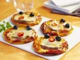 Mini pizzas tomate et mozzarella