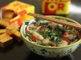 Soupe asiatique aux gambas pour le grand concours “Je, tu, il, elle, nous cuisinons avec Kub Or”