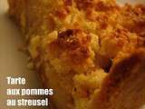 Moelleux et croquant : tarte aux pommes au streusel