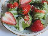 Fraises enrobées de chocolat blanc et matcha