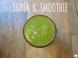 Super k smoothie (kale, kaki, banane & cannelle)