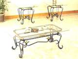 3 Piece Glass Coffee Table Set