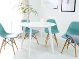 White Round Dining Table