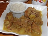 Curry coco de porc et ananas