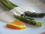 Asperges sauce a l'orange