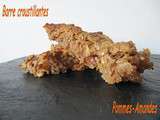 Barres croustillantes abricots-amandes