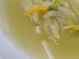 Bouillon au fenouil emince et citron confit