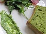 Cake au pesto de roquette et amandes facon hulk