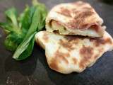 Cheese naans chevre jambon