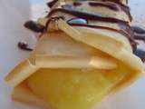 Crepes orange curd et chocolat