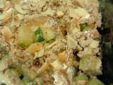 Crumble de courgettes au camembert