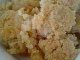 Crumble pommes/noisette farine epeautre