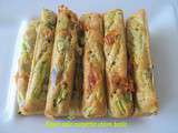 Fingers courgettes chevre basilic