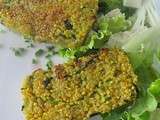 Galettes quinoa courgettes menthe