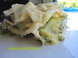 Gratin leger de courgettes parmesan basilic