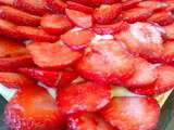 Tarte aux fraises creme patissiere chocolat blanc