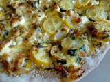 Tarte fine courgettes feta menthe