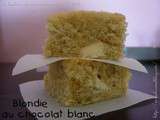 Blondie au chocolat blanc