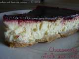 Cheesecake miroir aux cerises