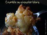 Crumble banane-chocolat blanc