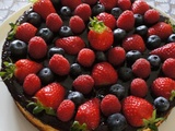 Cheesecake chocolat blanc fruits rouges