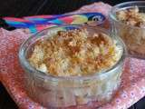 Crumble exotique : ananas, banane, noix de coco