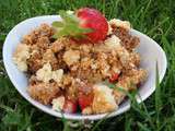 Fraises et son crumble noix de coco