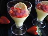 Fraises sur sa crème au citron