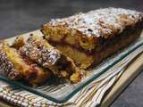 Gâteau à la polenta et aux framboises