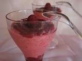 Mousse de framboise