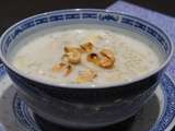 Soupe sucrée à la banane et aux perles de tapioca