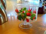 Brochettes tomates cerises mozzarella et menthe