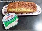 Cake moelleux au Cottage Cheese, oignons, moutarde et jambon