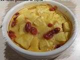 Clafoutis pomme vanille, baies de Goji