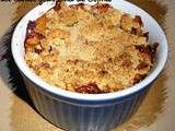 Crumble aux pommes aux saveurs pain d'épices