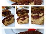 Cake marbré au chocolat et à la pâte à speculoos. a vos marques? Prêts? Pâtissez