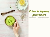 Crème de légumes printanière