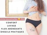 Culottes menstruelles ♡ faq : confort, lavage, flux abondant, etc