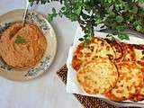 Houmous de lentilles corail et tomates séchées & Naans