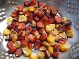 Maïs population ,  hominy  en salade mexicaine