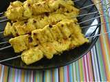 Brochettes de poulet satay