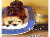 Gâteau de semoule miel et cognac et raisin