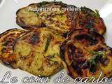 Aubergines grillées