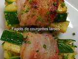 Fagots de courgettes lardés