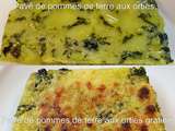 Pavè de pommes de terre aux orties gratiné