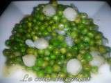 Petit pois aux oignons grelots