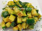 Poêlée de courgettes au curry