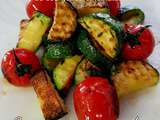 Poêlée de courgettes et tomates cerise