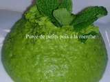 Purée de petits pois à la menthe