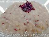 Risotto aux oignons rouges